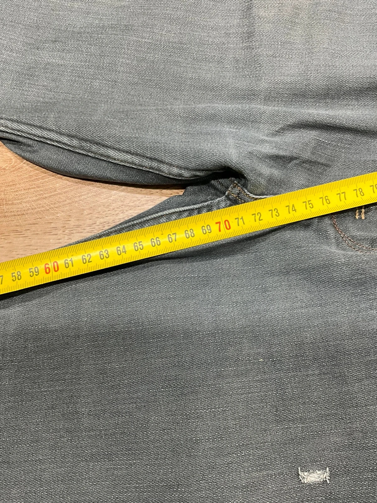 Jean Levi's 504 Coupe Regular Straight W34 L30 Vintage Coton GrisLvh 022 – photo 16